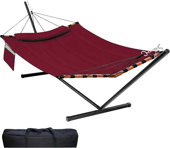 12FT 2 Person Hammock with Stand for Outdoor Relaxation