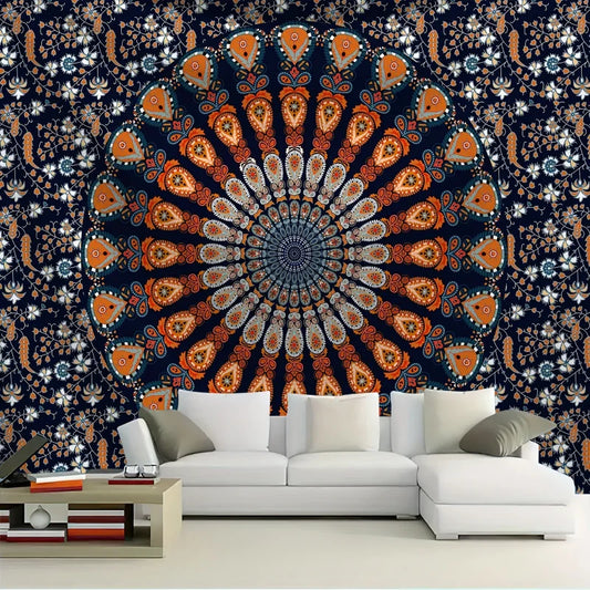 1pc Bohemian Peacock Mandala Hippie Tapestry