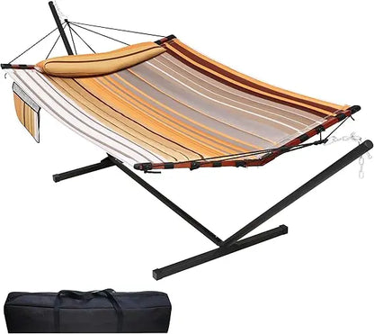 12FT 2 Person Hammock with Stand for Outdoor Relaxation