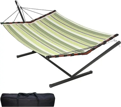 12FT 2 Person Hammock with Stand for Outdoor Relaxation