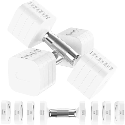 22LBS Adjustable Dumbbells Set with 4 Levels 4.4lb, 6.6lb, 8.8lb, 11lb, Hand Weights Sets