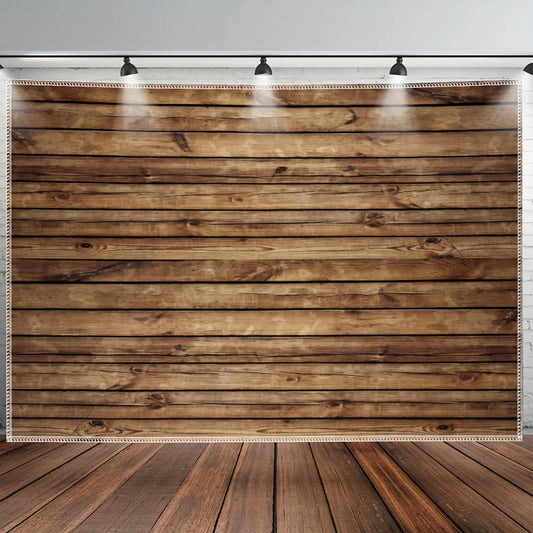 1pc Old Wood Texture Print Tapestry