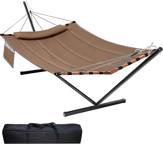 12FT 2 Person Hammock with Stand for Outdoor Relaxation