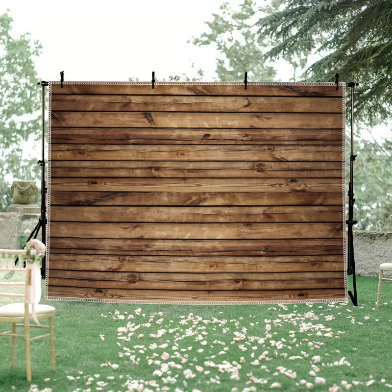 1pc Old Wood Texture Print Tapestry