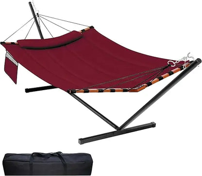 12FT 2 Person Hammock with Stand for Outdoor Relaxation