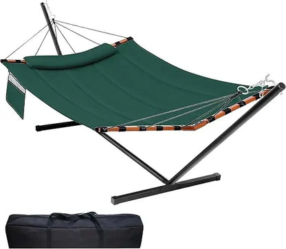 12FT 2 Person Hammock with Stand for Outdoor Relaxation