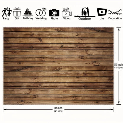 1pc Old Wood Texture Print Tapestry