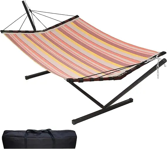 12FT 2 Person Hammock with Stand for Outdoor Relaxation