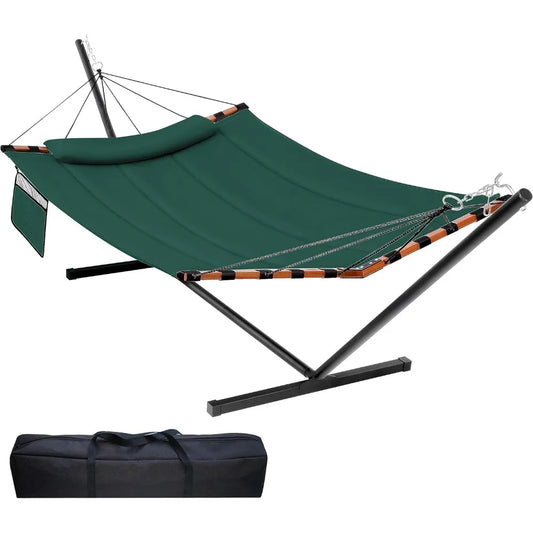 12FT 2 Person Hammock with Stand for Outdoor Relaxation
