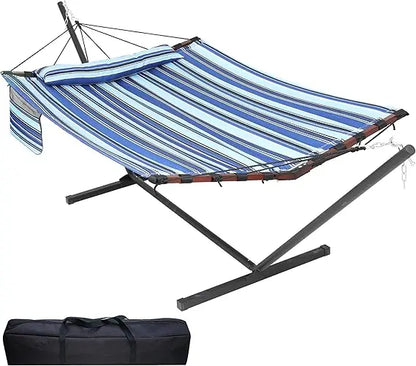 12FT 2 Person Hammock with Stand for Outdoor Relaxation