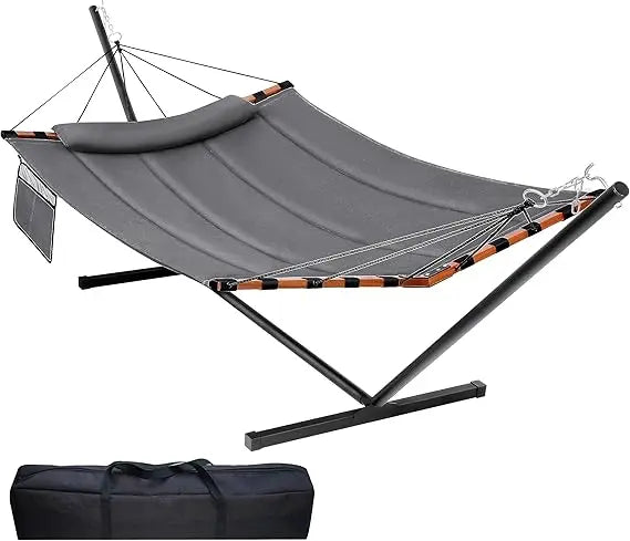 12FT 2 Person Hammock with Stand for Outdoor Relaxation